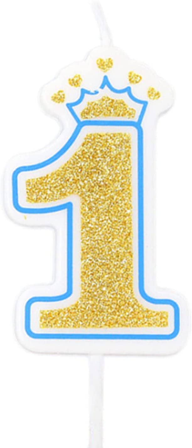 Happy Birthday Candle Cake Decoration Children Crown Cute Candle Number 0 9 Birthday Candles Number 1 Homefurniturelife Online Store