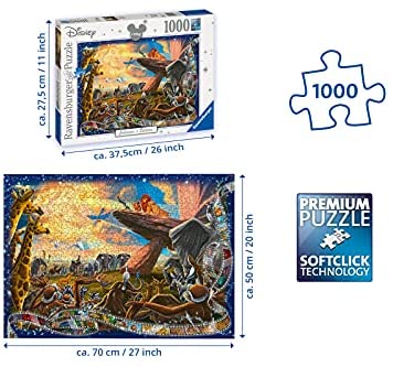 Ravensburger JIG SAW Puzzle Disney Collectors Edition LION KING 1000 Pièces 19747 