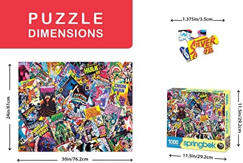Springbok Comic Books Galore 1000 Piece Jigsaw Puzzle 