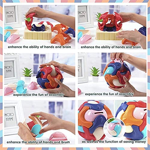 Details about   Assembly Ball Piggy Bank Coin Money Box Saving Toys Gifts Kids Building Blocks 