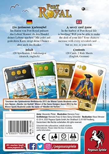 Händler der Karibik Pegasus Spiele Port Royal Board Game 