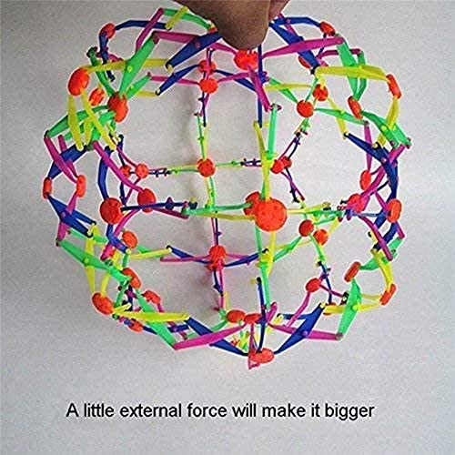 Colorful Inflatable Ball Expandable Magic Ball Large Expansion Ball Suitable for Children This Toy Ball relieves Stress and Anxiety Boys and Girls Birthday Toys 