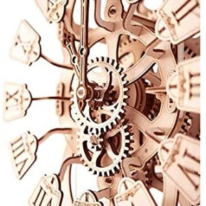 Mechanical Puzzle Wood Trick 3D Model PENDULUM CLOCK Wooden for self-assembly 