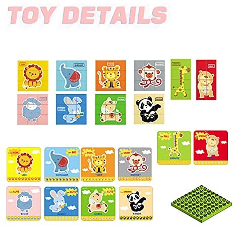 Education Toys Building Toys TOYOCO Building Blocks Toys Toy Building 40 Pieces Sets Building Block Construction Toys for Boys Girls Ages 3 4 5 6 7 8 9 10 Year Old Birthday Gift for Kids 