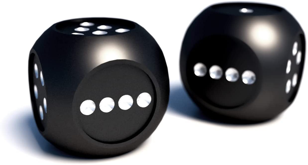 Highly Polished Premium Edition Details about   2Pcs D6 16mm Custom Metal Alloy Heavy Dice " 