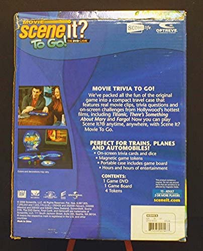 How do you play a scene it game on a DVD?