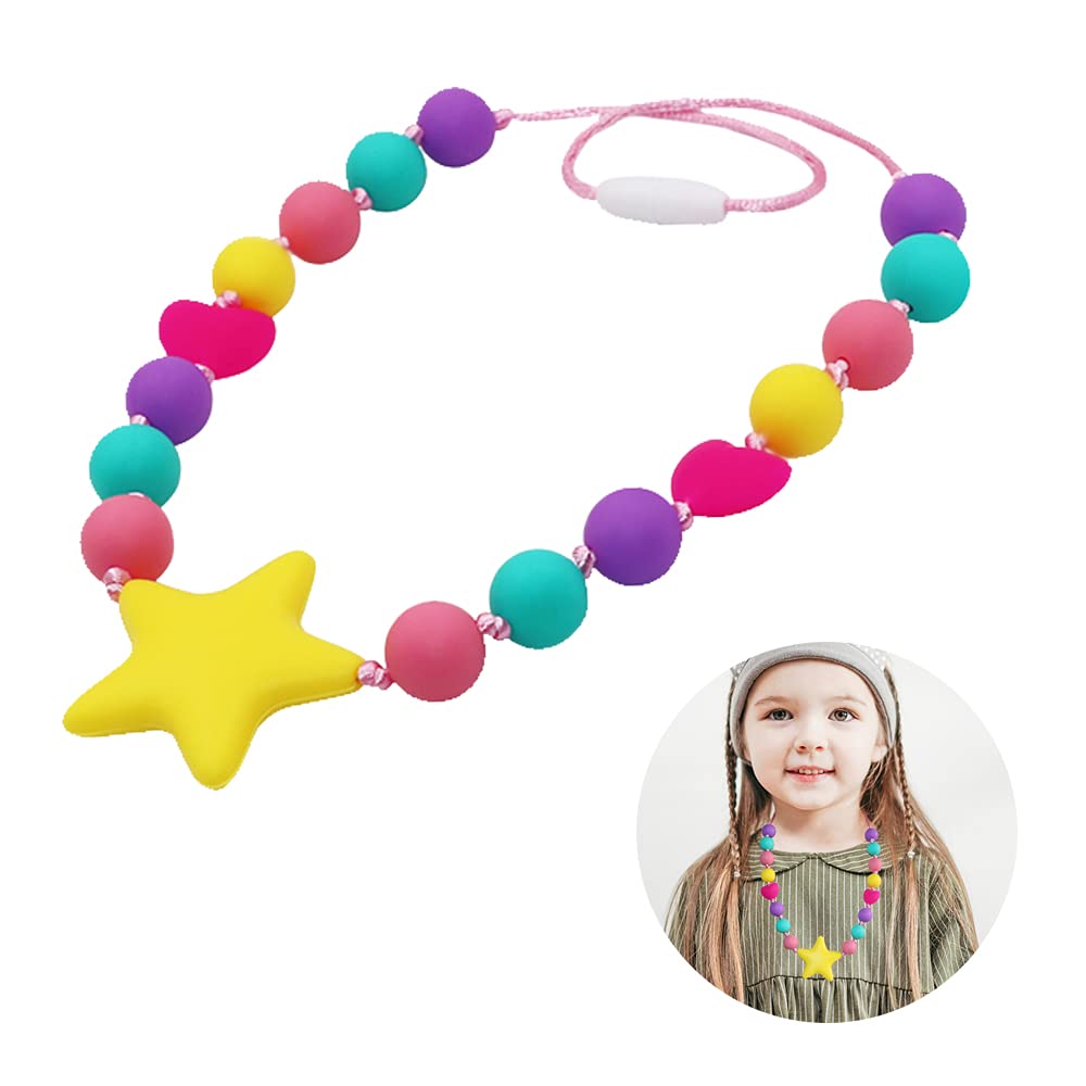 Teething Necklace Nursing Jewelry Silicone Chewelry Baby Teether Shower Gift 