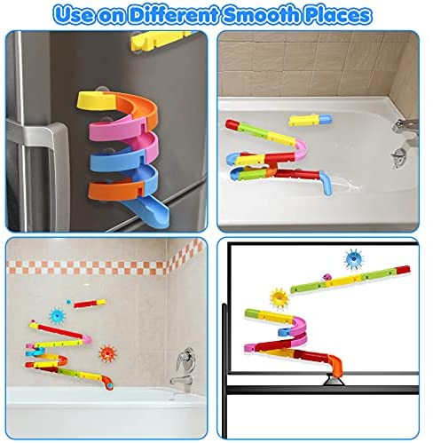 Fajiabao Bath Toys for Toddlers 3-4 Years Kids Ages 4-8 Building Track Slide Shower Water Game Bathtub Toys Birthday Gifts for 1