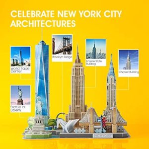 3D Puzzle Cityline New York Cubic Fun 2.Wahl  B-Ware Chrysler World Trade Empire 