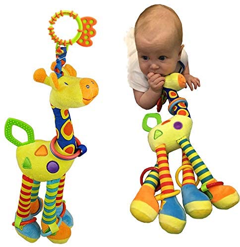 Cute Infant Baby Kids Sound Handbell Toddler Rattle Animal Plush Soft Doll Toys 