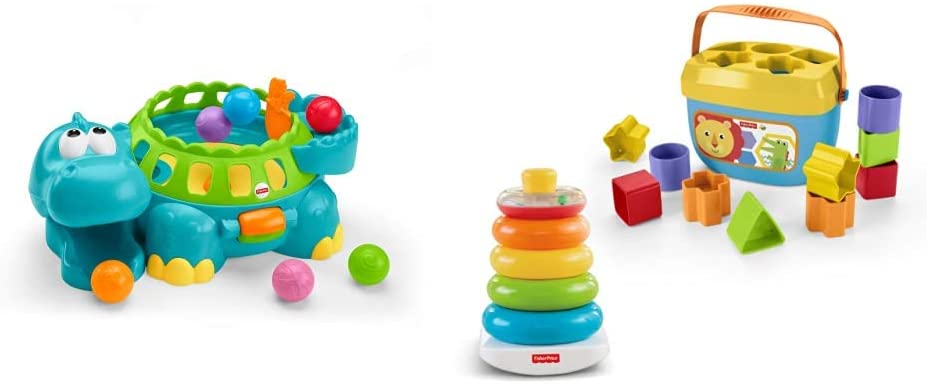 Exclusive Fisher-Price Rock-a-Stack & Babys First Blocks Bundle 