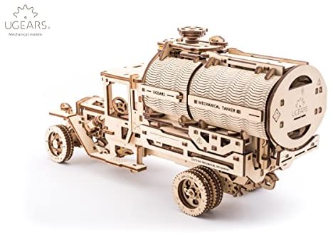UGears 594 pcs TRUCK w TANKER Mechanical Wooden Model 3D puzzle Self Assembly 