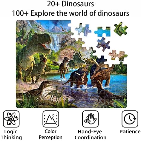 230 Things To Find 100 Pieces Prehistoric Dinosaurs Kids Jigsaw Puzzle & Game 3+ 