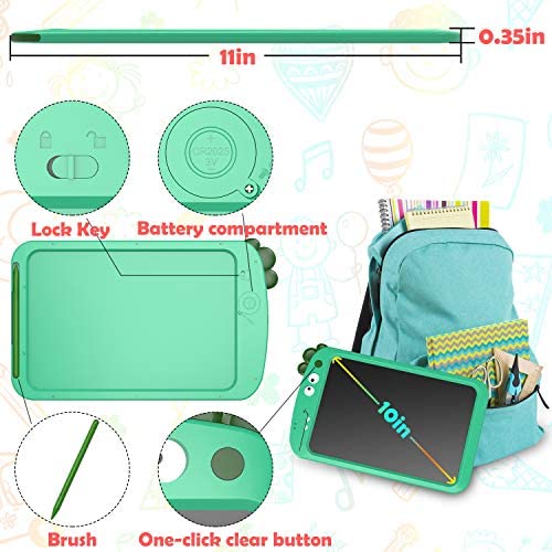 Allisable LCD Writing Tablet 10 Inch Doodle Board Drawing Pad Educational and Learning Toys for Kids Portable Writing Board 
