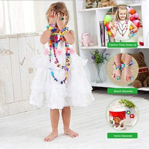 DIY TOY POP ARTY BEADS SNAP TOGETHER JEWELLERY FASHION KIT 252PIECES CRAFTS 