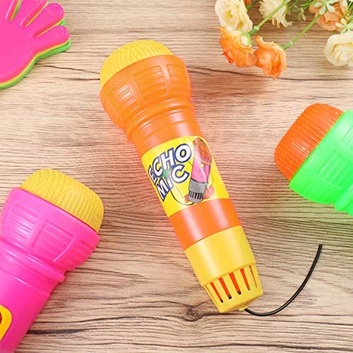 Mixed NUOBESTY 4PCS Echo Microphone Toy Pretend Play Novelty Toy for Kids Birthday Parties 
