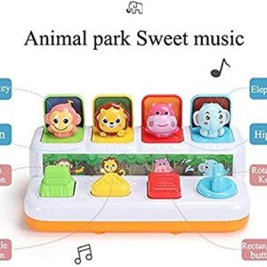 Ages 12 Months and up Toddlers. YMDLY Toys Animal Park Interactive Pop Up Music Toy,Up Early Education Activity Center Toy 