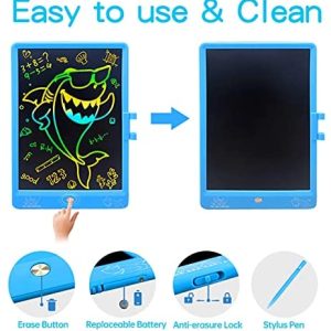 ZMLM Gifts for 3-12 Years Old Boys 10 Inch LCD Writing Doodle Tablet Reusable Drawing Board for Kid Girl Toddler Teen Age 3 4 5 6 7 8 9 Preschool Activity Toy Christmas Game 