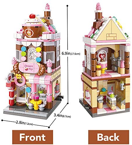 ENLIGHTEN Kids Building Street Cake Candy Shop Toys MINI Blocks Girls Puzzle 