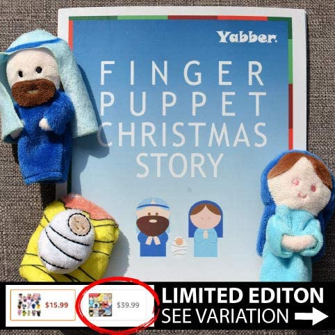 Lyanther 16 Piezas Story Time Finger Puppets-10 Animales 6 Personas Miembros de Familia Puppets educativos 