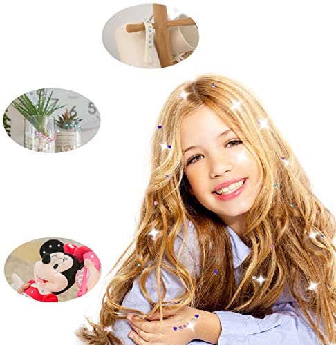 Hair Bedazzler Kit With Rhinestones For Kids Come With Glam Refill Set & Gift Case & 150 Hair Gems For Girls Fashion Kit Hair Styling Tools Set With diamond hair Jewelry for hair stick Anything! 