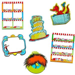 Dr. Seuss Party Decorations Set - Bundle with 200 Pc Dr. Seuss Poster, Stickers, Labels (Dr. Seuss Classroom Supplies)