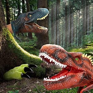 Dinosaur Claws Toys KELIWOW Rubber Dino Claw Velociraptor Hand Puppet for Kids Adults Cosplay Gloves 