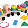 TOWO Wooden Stacking Rings Baby –Lovely Caterpillar Counting Game Colour 