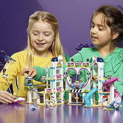 Popular and Fun Toy Set for Girls LEGO Friends Heartlake City Resort 41347 Top Hotel Building Blocks Kit for Kids Aged 7-12 1017 Piece 