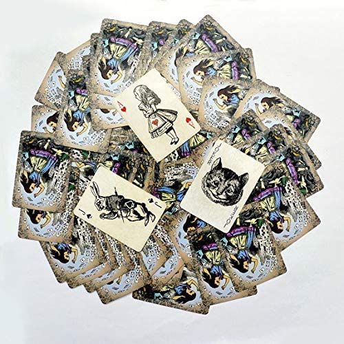 full 54 poker-size card deck Alice in wonderland playing cards 