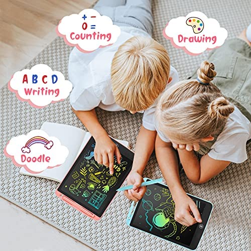 KingsDragon LCD Writing Tablet Drawing Doodle Board Panda Colorful Toddler Doodle Board Drawing Tablet Educational and Learning Toy for Boys Girls Erasable Reusable Electronic Drawing Pads 