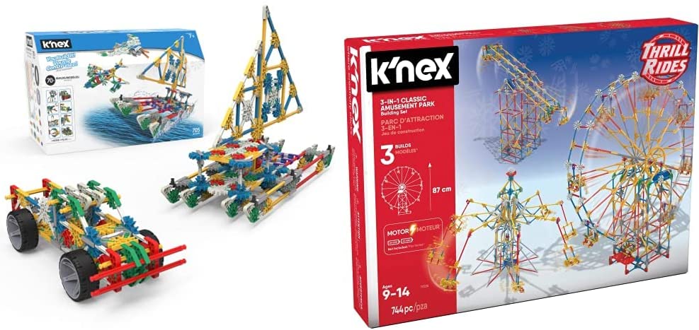 KNEX Thrill Rides 3-in-1 Classic Amusement Park Building Set 