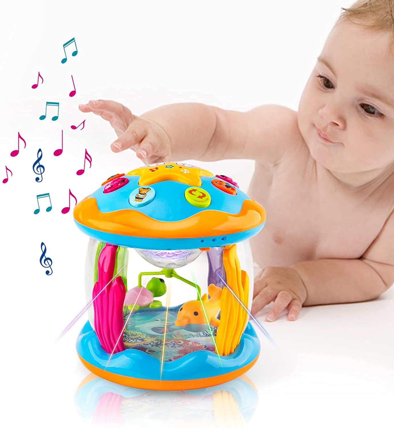 ACTRINIC Musical Learning Table Baby Toys 6 to12 Months Early Education Music Ac 
