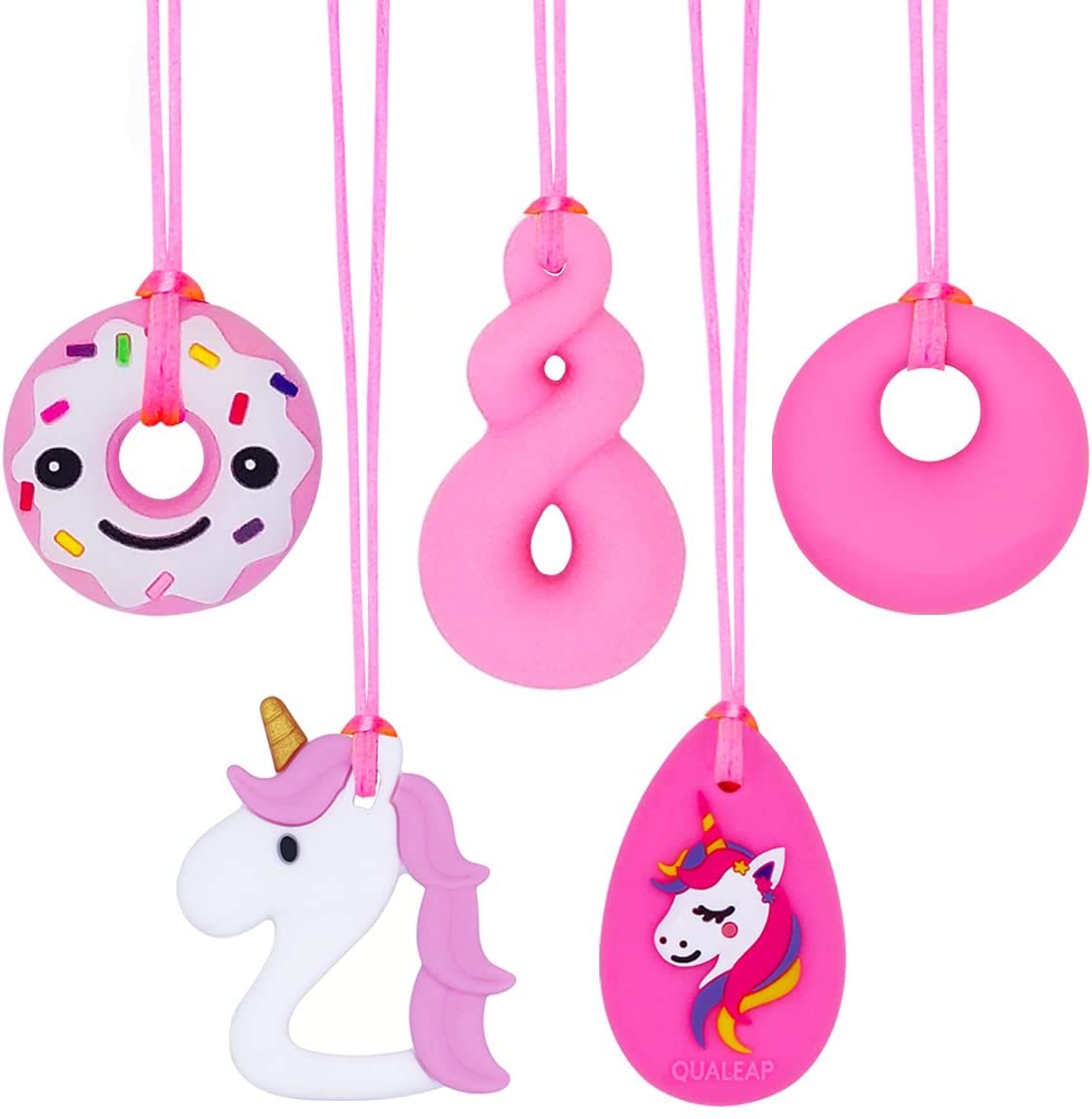 Baby Silicone Lovely Fruits Pendant Teether Soother Chew Toy Teething NecklaceSP 