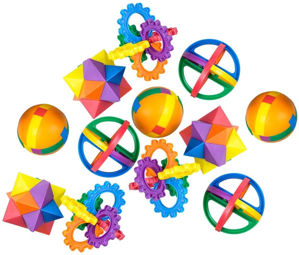 Stocking Stuffers-Easter Party Favors Vlish 12 Pack-Puzzle Balls Goodie bags 