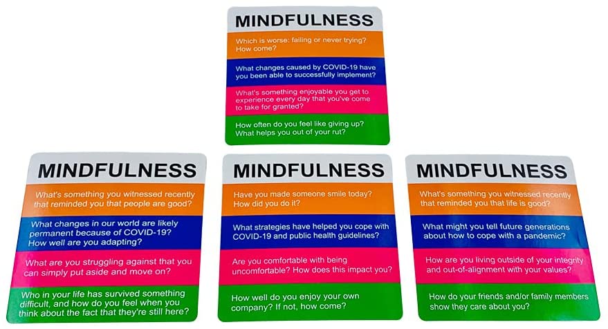 TOTIKA Mindfulness Cards and PLUNKTIKA Self-Care Empathy for Self & Others Self-Actualization & Paying it Forward A Card and Marble Plunk Game to Focus on Mindfulness During a Pandemic 