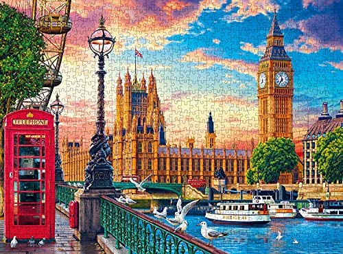 1000 Piece Jigsaw Landscapes Arts Puzzle Adult Difficulty Decompression Game Toy 