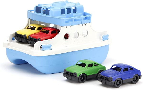 Ferry Boat Car Bath Water Toy Kids Imaginative Play Sturdy Design Float New 