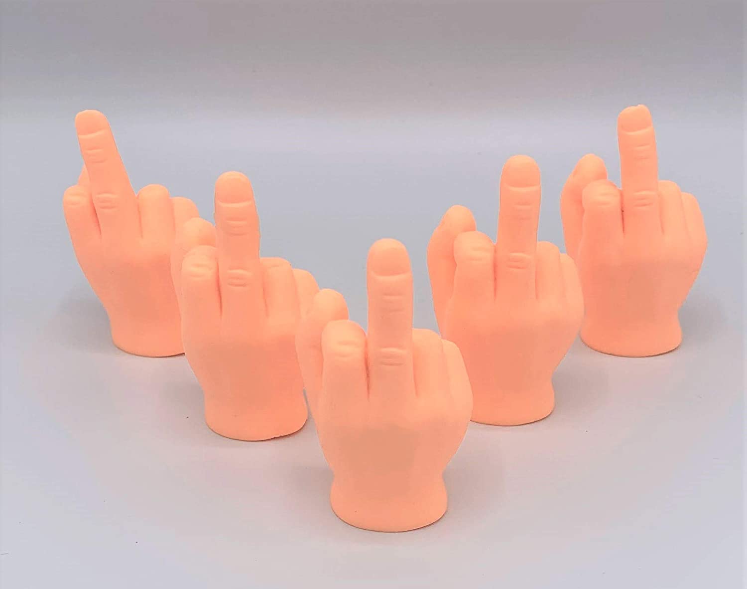 DR DINGUS Middle Finger Hands Premium Rubber Little Tiny Finger Hands 10 Fun and Realistic Design Hilarious!!! 