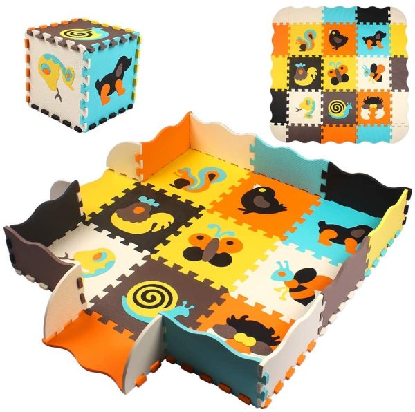 StillCool Baby Play Mat with Fence 0.39 inch Thick Interlocking Foam