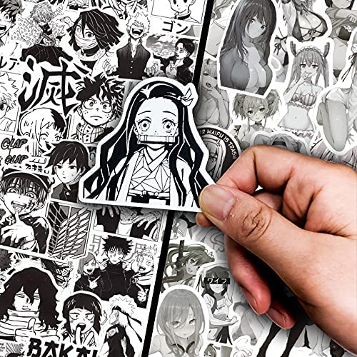 Teens 350pcs Mixed Anime Stickers for Laptop Anime Themed Cartoon Stickers for Water Bottles Gifts for Adults Cute Vinyl Waterproof Graffiti Manga Stickers Decals for Computer 