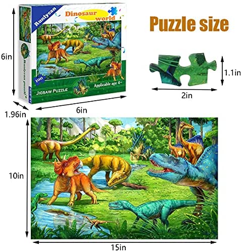 100 Piece Jigsaw Puzzle Kids Ages 4-8 The Of Dinosaur Puzzles Toddler Children 