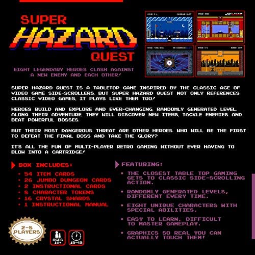 Super Hazard Quest - The Board-Game Played Like a Retro Pixel 