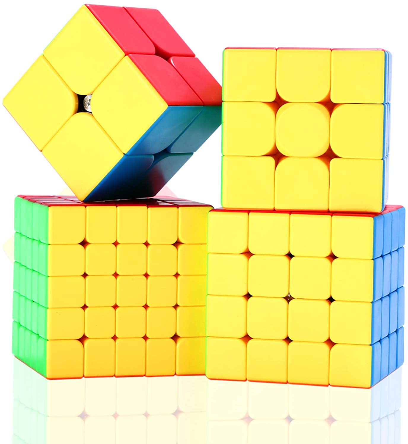 Vdealen Speed Cube Set 2 2 3 3 4 4 5 5 Stickerless Speed Cube Bundle Bright Magic Cube Pack Smooth Cube Puzzle With Gift Packing Games Toy 4 Pack Homefurniturelife Online Store