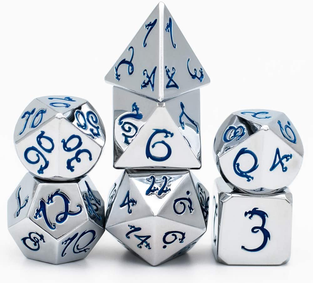 7Pcs Polyhedral Dice Set for Dungeons and Dragons DND D&D MTG RPG Games C 