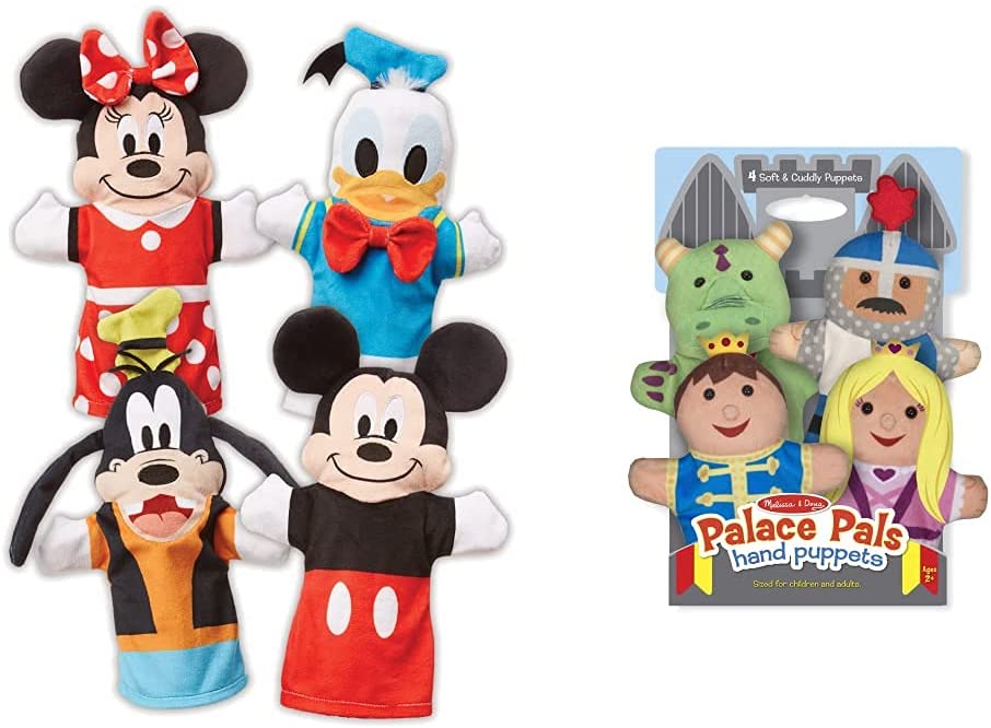 DISNEY MICKEY MOUSE & FRIENDS SOFT & CUDDLY HAND PUPPETS 