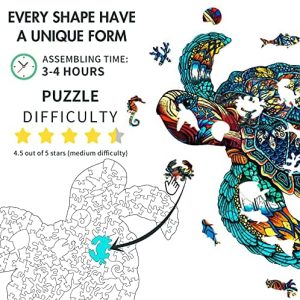 New Jigsaw Puzzle wooden Turtle 100 Pieces Puzzles Game Gift Toy For Kids Adults 