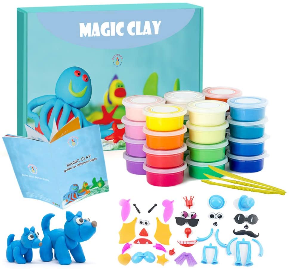 DIY Soft Polymer Modelling Clay 24colors Set With Tools Air-Dried Toys For Kids 