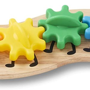 Melissa & doug rainbow caterpillar gear toy with 6 interchangeable gears deals