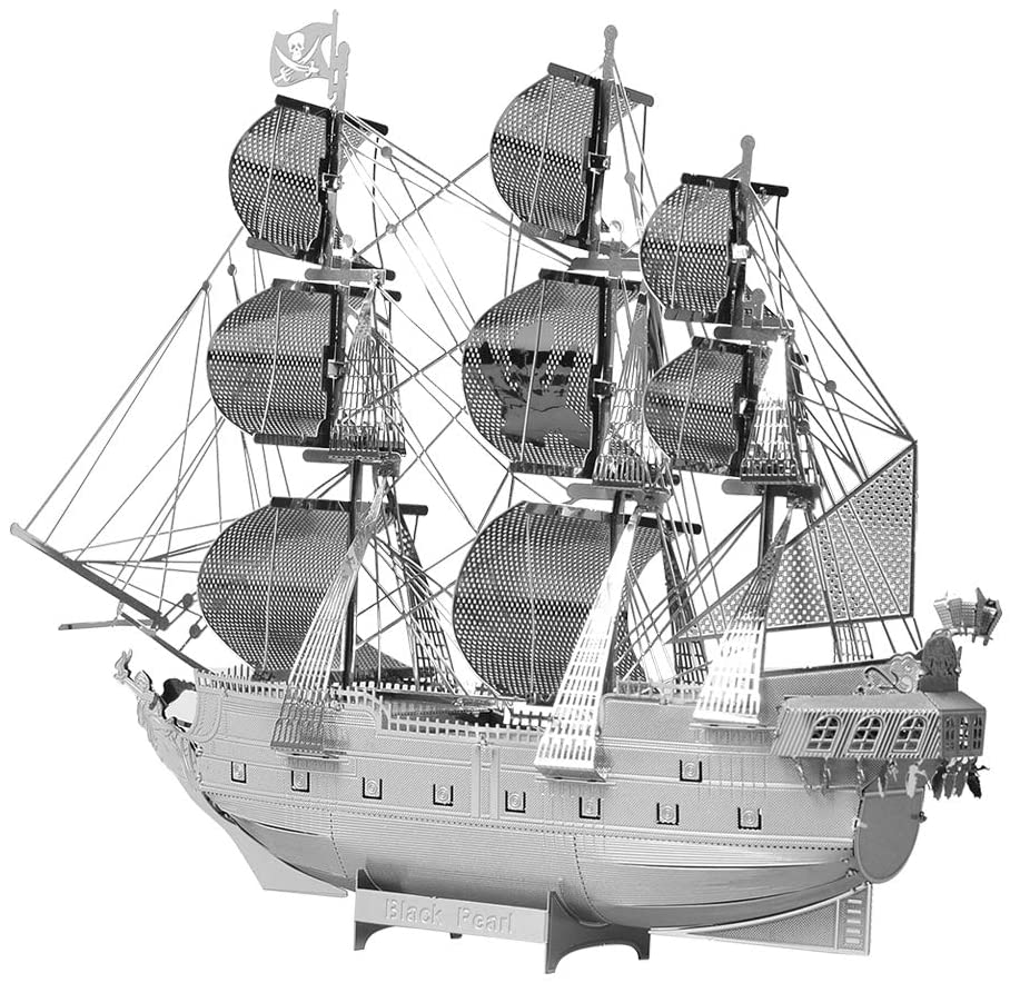 Metal Earth Black Pearl pirate ship mms012 puzzle 3d OVP & nuevo 